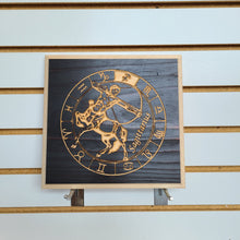 Load image into Gallery viewer, Sagittarius Zodiac Engraved Wood Sign