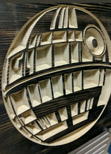 Load image into Gallery viewer, Death Star Engraved Wood Sign