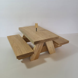 Squirrel Picnic Table Hardwood