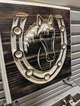 Load image into Gallery viewer, Horse Engraved Wood Sign