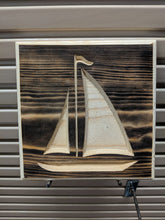 Load image into Gallery viewer, Sailboat Engraved Wood Sign