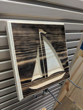 Load image into Gallery viewer, Sailboat Engraved Wood Sign