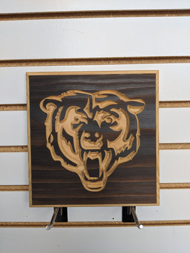 Bear Engraved Wood Sign