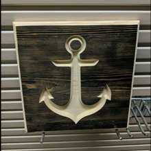 Load image into Gallery viewer, Anchor Engraved Wood Sign