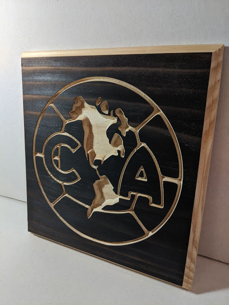America Aguilas Engraved Wood Sign