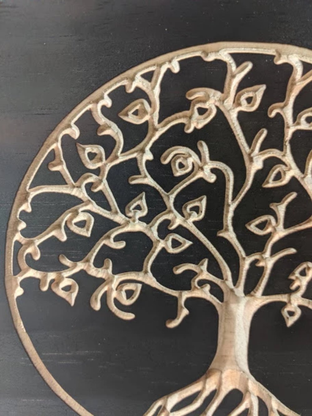 Tree of Life Engraved Wood Sign