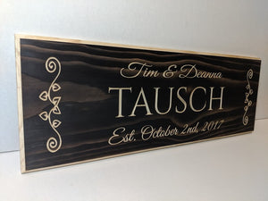 Customizable Wedding Sign, Wedding Gift, anniversary gift, custom Engraved Wood Sign